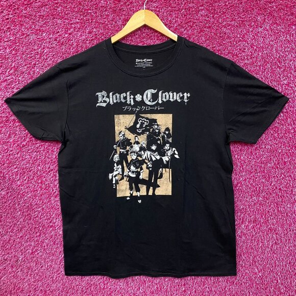 Black Clover Anime Manga Graphic Design T-Shirt XL - Picture 1 of 4